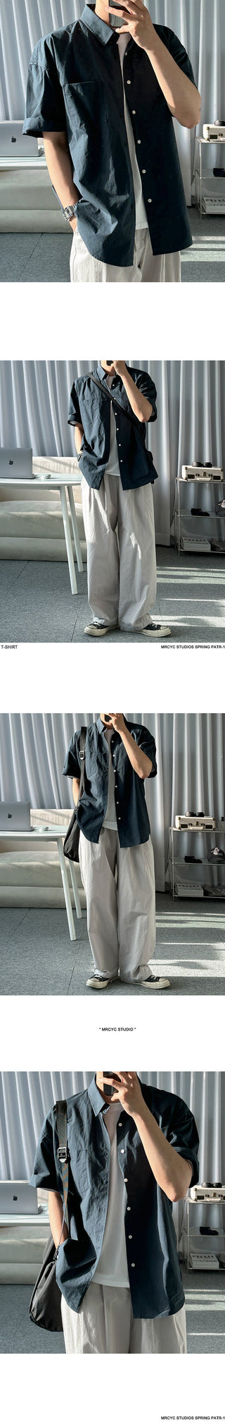solid color shirt