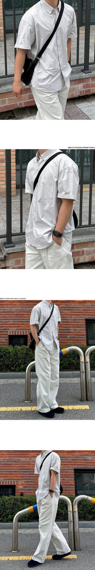 solid color shirt