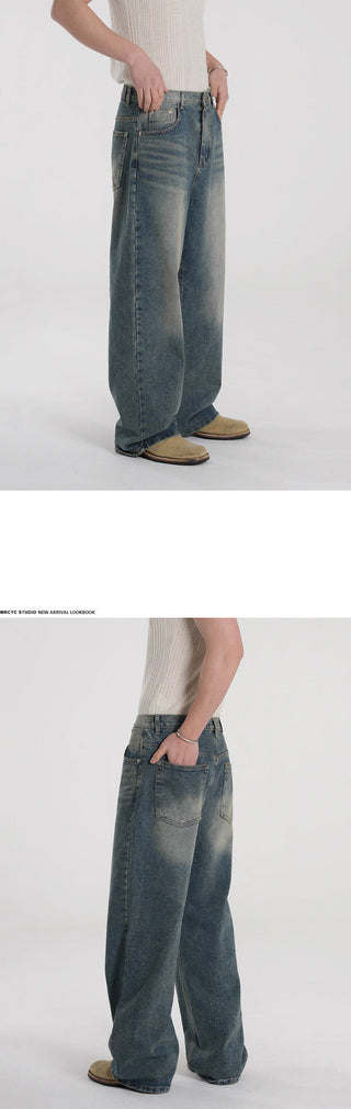 distressed wide pants