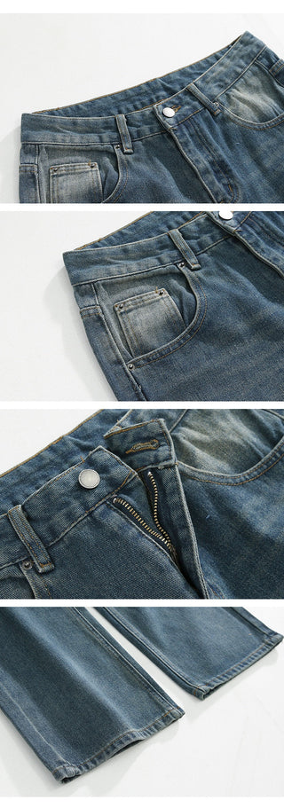 distressed wide pants