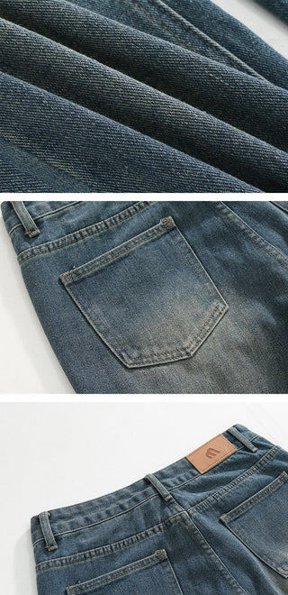 distressed wide pants