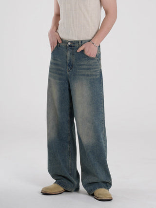 distressed wide pants