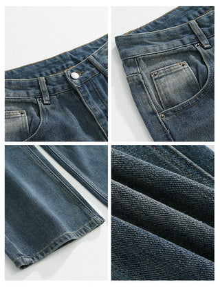 distressed wide pants