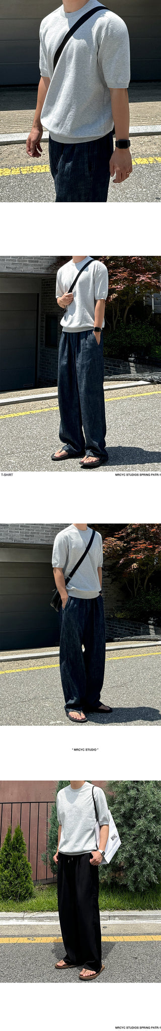 knitted round neck