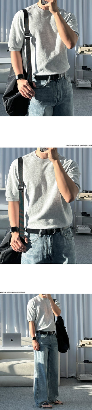 knitted round neck
