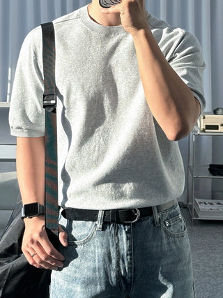 knitted round neck