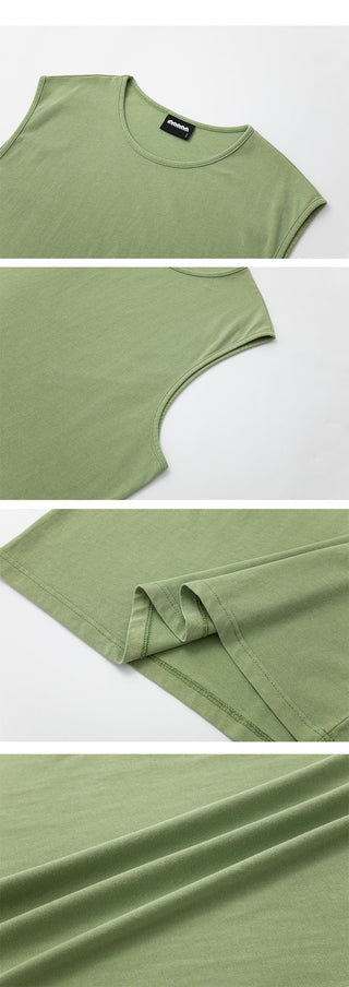 solid sleeveless vest