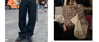 retro wide jeans