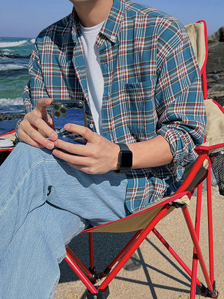 plaid overshirt