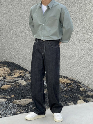 straight jeans