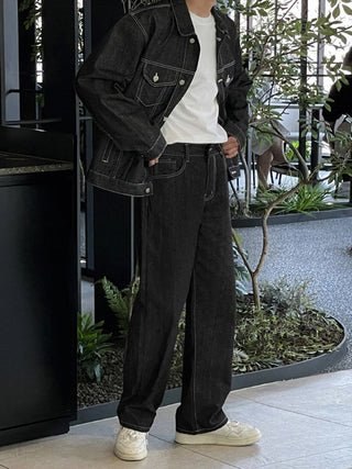 straight jeans