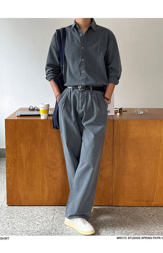 washed denim coat
