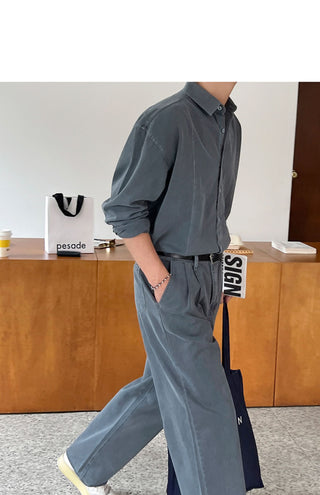 washed denim coat