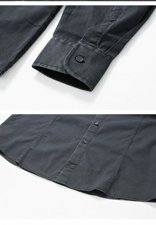 washed denim coat