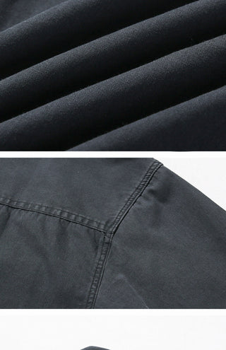 washed denim coat