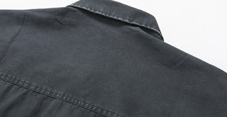 washed denim coat