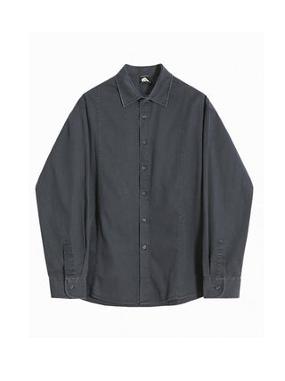 washed denim coat