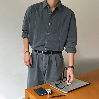 washed denim coat