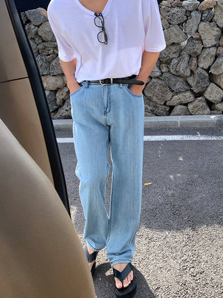 straight jeans