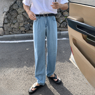 straight jeans