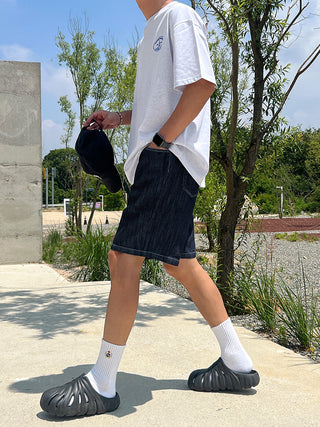 denim shorts