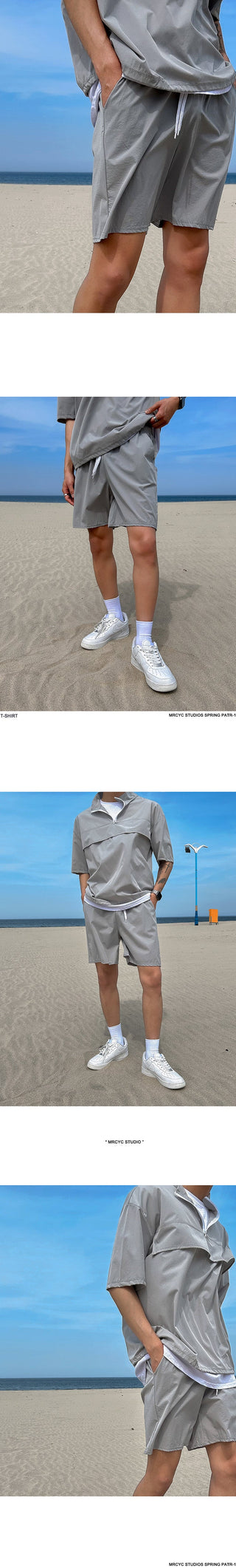 mechanical sports shirt and shorts suit
