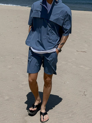 mechanical sports shirt and shorts suit