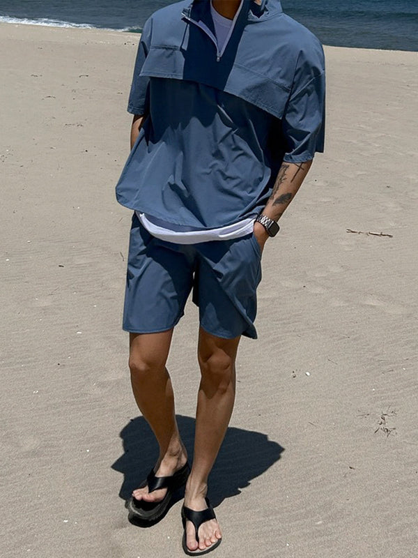 mechanical sports shirt and shorts suit