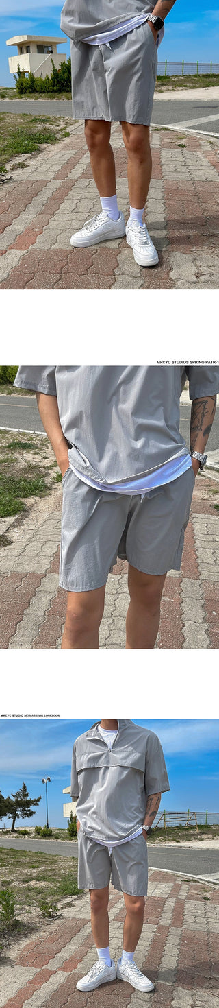 mechanical sports shirt and shorts suit
