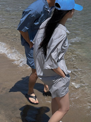 mechanical sports shirt and shorts suit