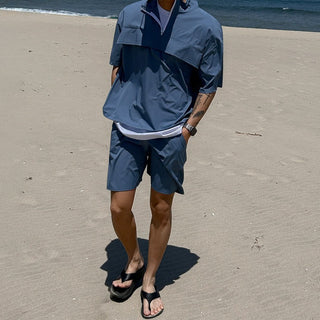 mechanical sports shirt and shorts suit