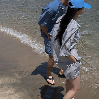 mechanical sports shirt and shorts suit