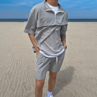 mechanical sports shirt and shorts suit