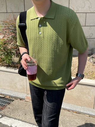 knit polo