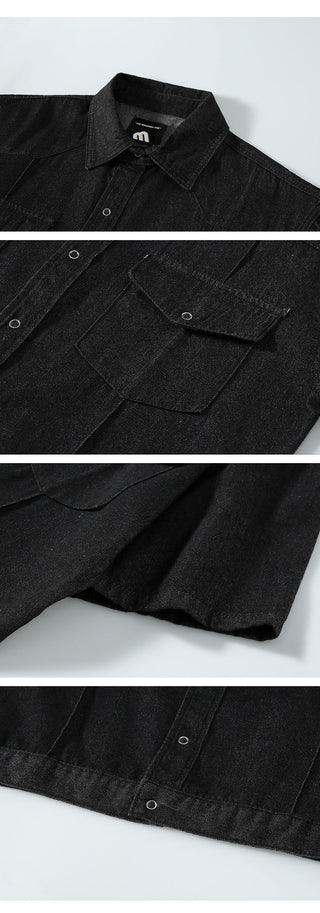 denim suit