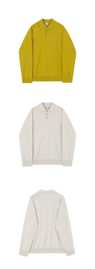 knit polo shirt
