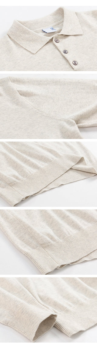 knit polo shirt