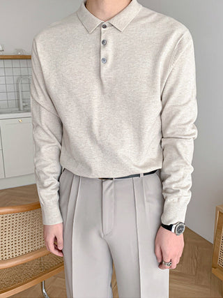 knit polo shirt