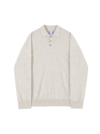 knit polo shirt