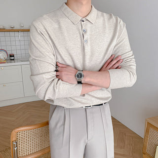 knit polo shirt