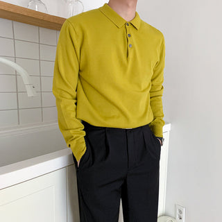 knit polo shirt