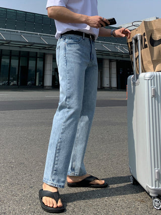 straight jeans