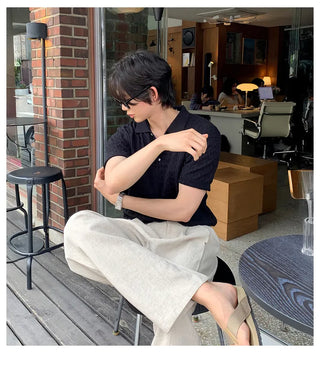 brown linen pants