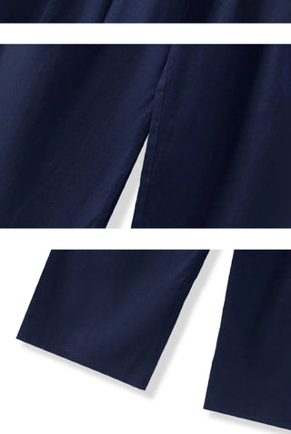 brown linen pants