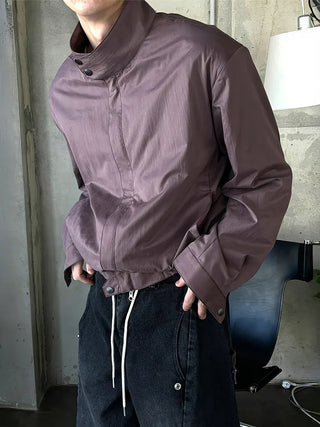 purple windbreaker