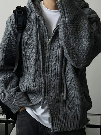 diamond plaid cardigan