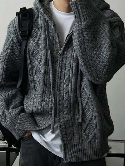 diamond plaid cardigan