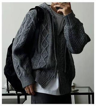 diamond plaid cardigan