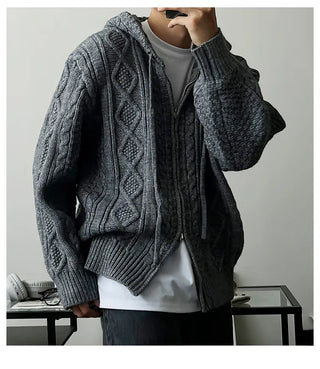 diamond plaid cardigan