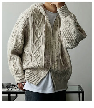 diamond plaid cardigan